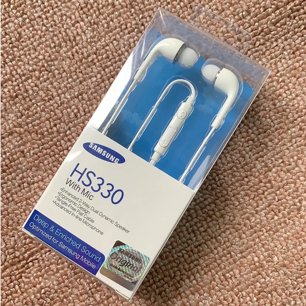 Оригинальные наушники Samsung HS330 3 5 мм вкладыши шнур с микрофоном/голосовым