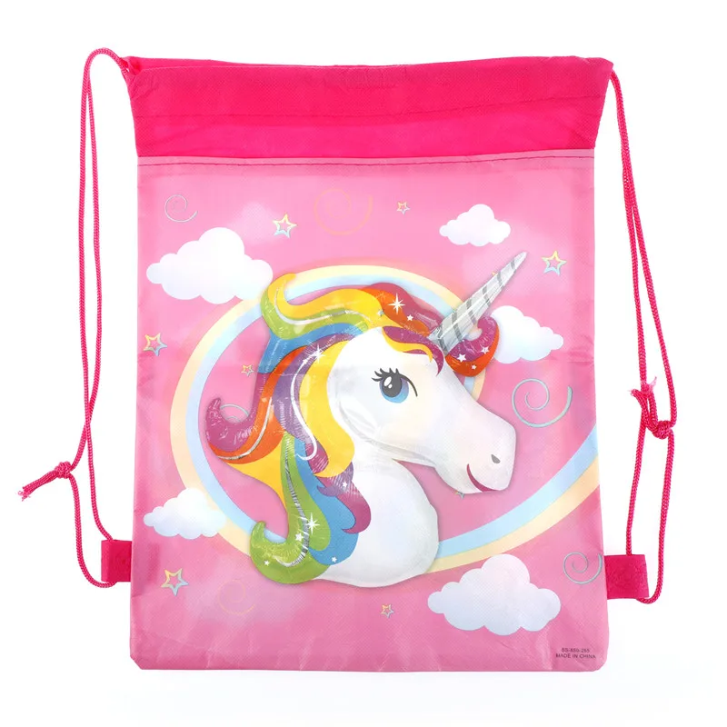 

1pc 35.5*27.7cm Unicorn drawstring Storage Bag Kid Birthday Party Wedding Graduation Decor