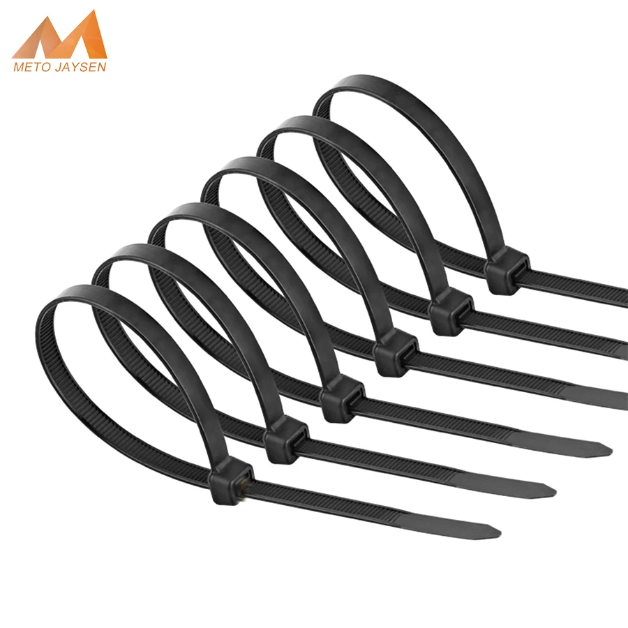 

Nylon Cable Self-locking Plastic Wire Zip Ties Set Black Industrial Grade CableTie Supply Fasteners Hardware Cable Loop WireWrap