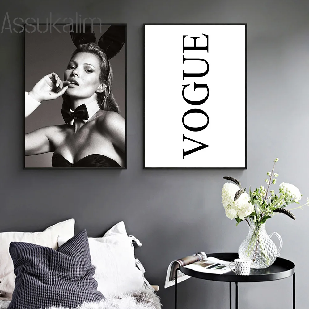 Картина на холсте Vogue Beauty плакаты и принты в скандинавском стиле Минималистичная