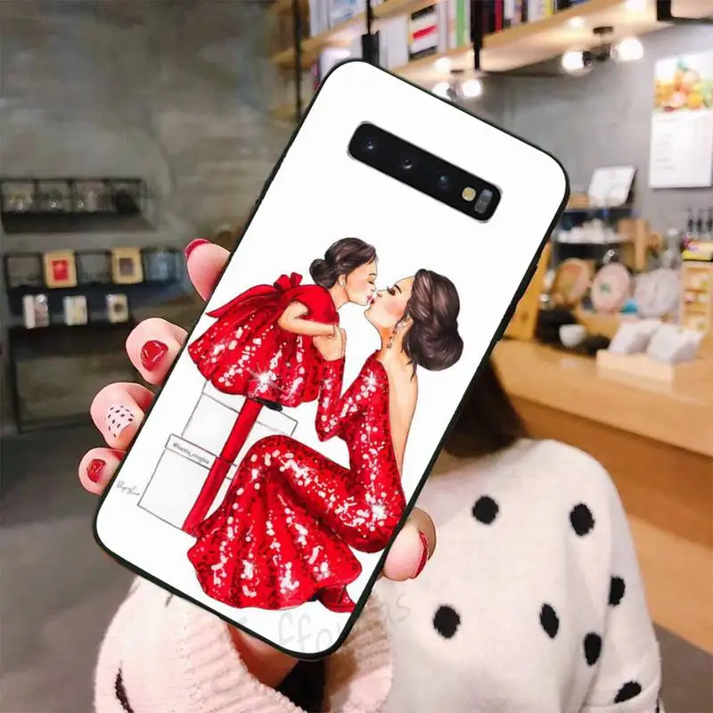 

Super Mama baby cute love Phone Case For Samsung galaxy S 7 8 9 10 20 edge A 6 10 20 30 50 51 70 note 10 plus