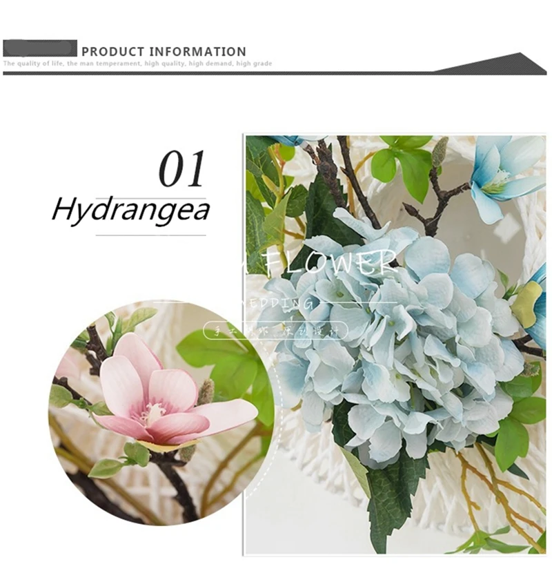 Свадебный реквизит из ротанга веревочное кольцо цветочное украшение