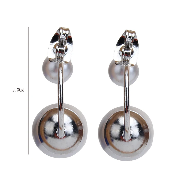 Модные ювелирные изделия для ушей двойные модели звезд имитация жемчуга