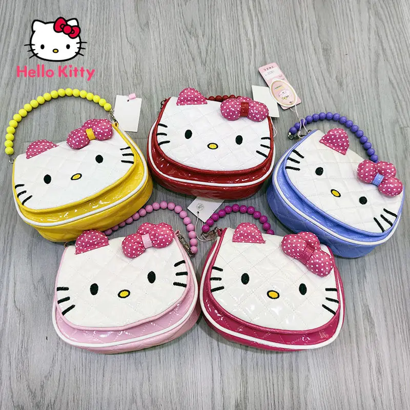 

Модная новинка 2021, милая Повседневная универсальная Студенческая сумка Hello Kitty, простая креативная мультяшная Детская сумка-мессенджер