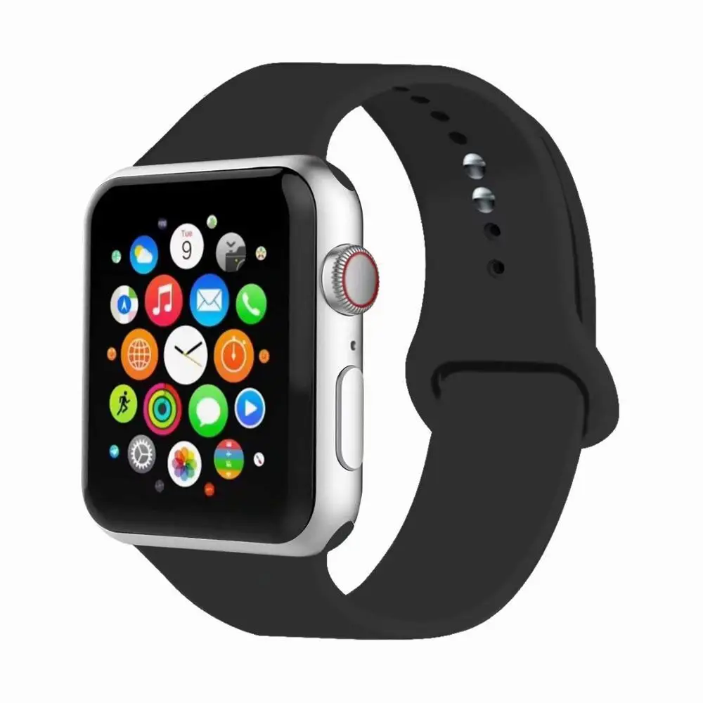 Black-1 Joyozy для Apple Watch ремешок из нержавеющей стали модный металлический спортивный браслет из нержавеющей стали ремешок для iWatch Series5 4 3 2 1 - Цвет ремешка: Black-1