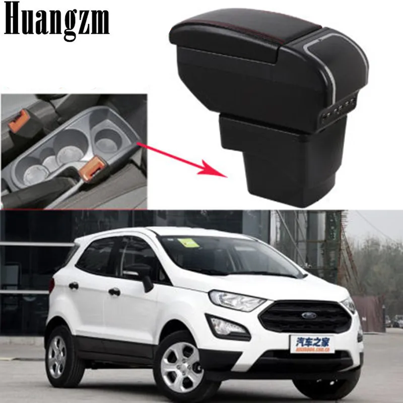 Центральный консольный ящик для хранения Ford Ecosport 2013 2017 с подстаканником