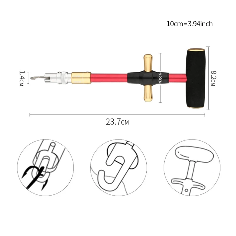 

2021 Top Easy Fish Hook Remover Aluminum Fish Hook Separator Tool Portable Fishing Gear