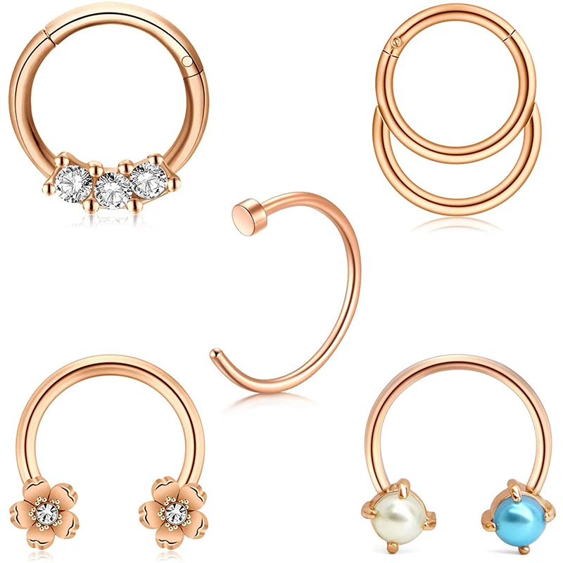 Серьги Daith 16 г хрящевая спираль пирсинг раковины подкова перегородка кольцо для
