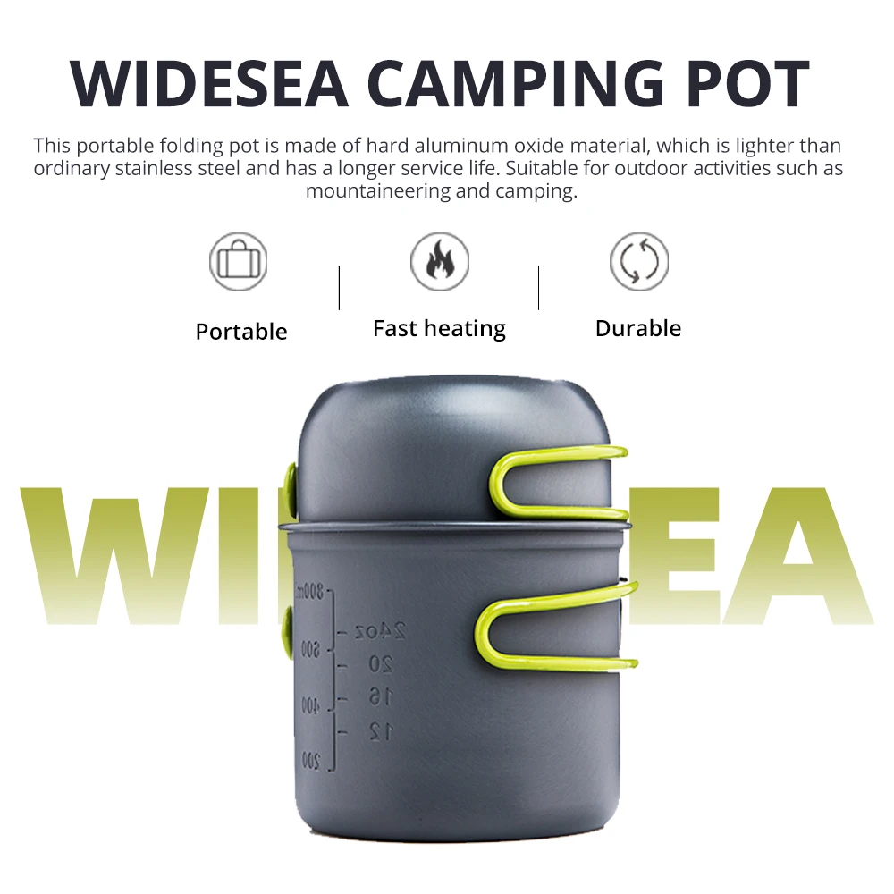 

Ultralight Camping Cookware Utensils outdoor tableware set Hiking Picnic Backpacking Camping Tableware Pot Pan 1-2persons