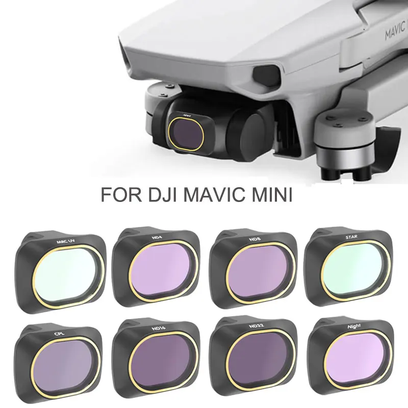 Фильтр для объектива камеры DJI Mavic Mini ND4 ND8 ND16 ND32 CPL ND/PL 816 3264|Фотофильтры объективов|
