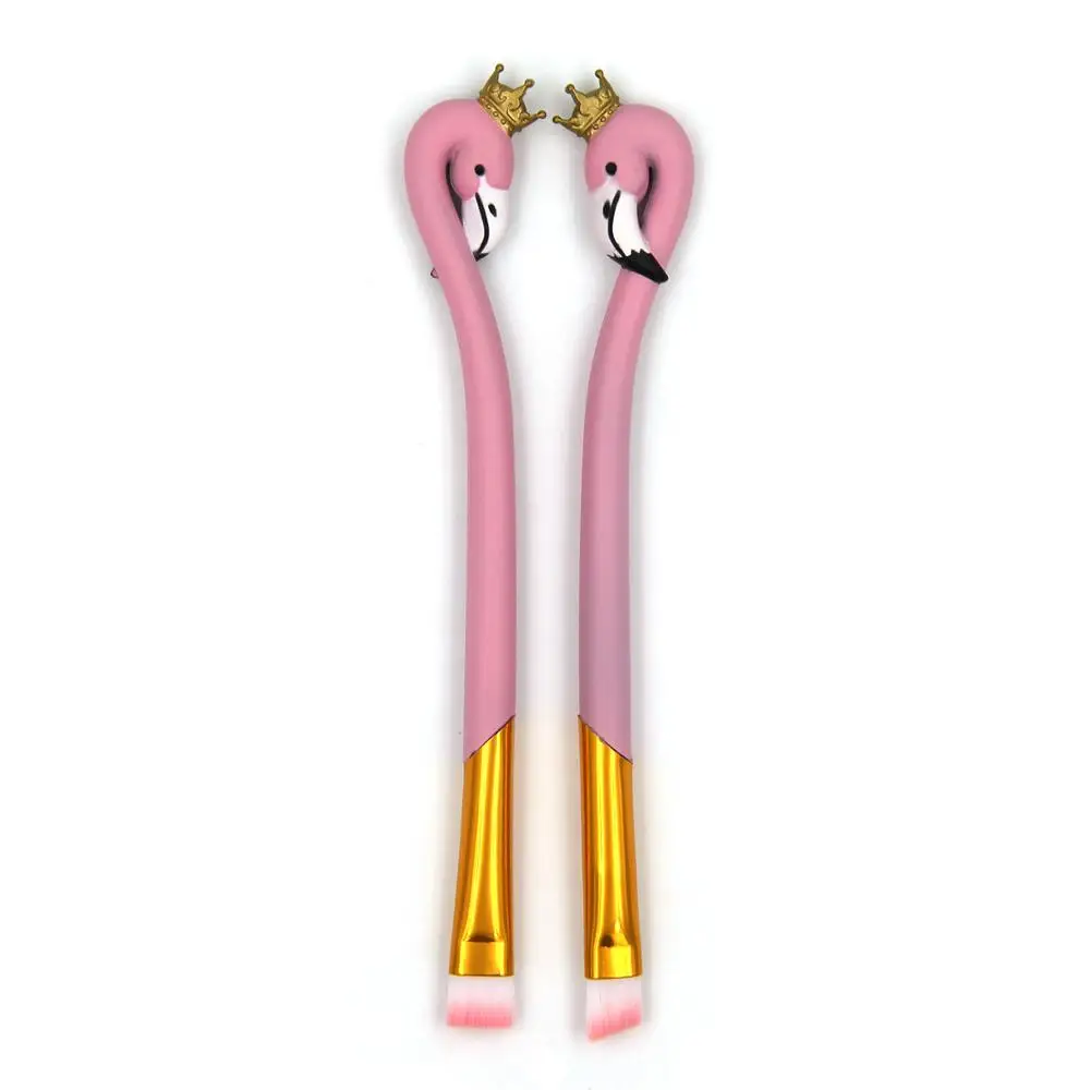 5 pcs/10pcs Cute Pink Flamingo Makeup Set Brush Eyebrow Foundation Brushes Tools Lip Christmas Gift | Красота и здоровье