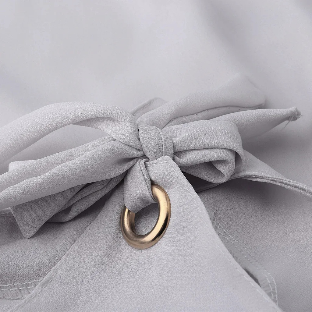 

New Summer Vest Womens Fashion Solid Top Sleeveless Shirts V-Neck Bow Casual Tank Top Plus Size Blouse