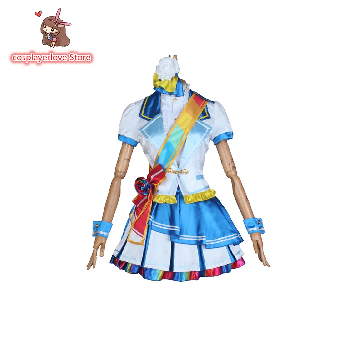Lovelive радужная Роза Юки сетсуна/Накагава косплей костюм на заказ Хэллоуин