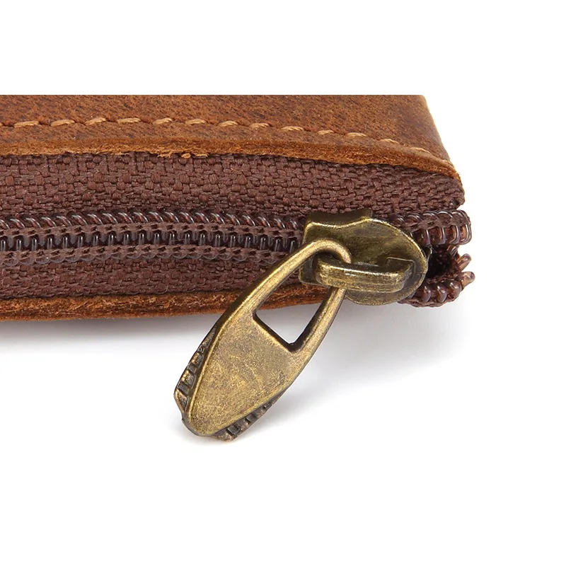 2020 натуральная кожа на молнии сумки для денег винтажный мини кошелек монет