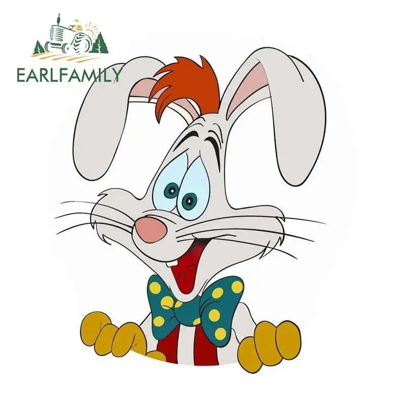 

EARLFAMILY 13 см x 10,9 см для Роджера кролика Мультяшные автомобильные наклейки и наклейки виниловый материал для украшения мотоцикла автомобильн...