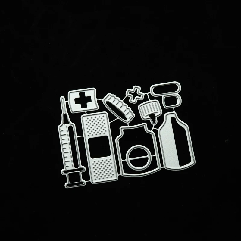 

JC Medical Syringe Tools Metal Cutting Dies for Scrapbooking Craft DIY Cut Die Stencil Handmade Greeting Paper Card Make Decor