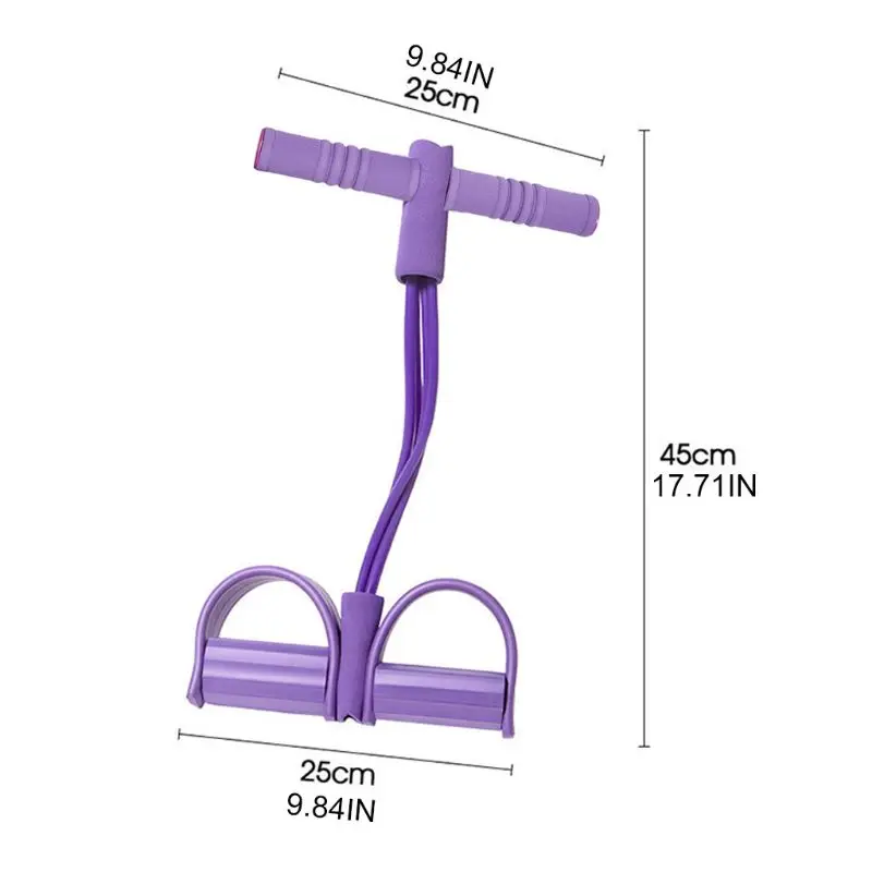 

Fitness Pedal Exerciser Sit-up Exercise Band Elastic Pull Rope Equipment Tummy
