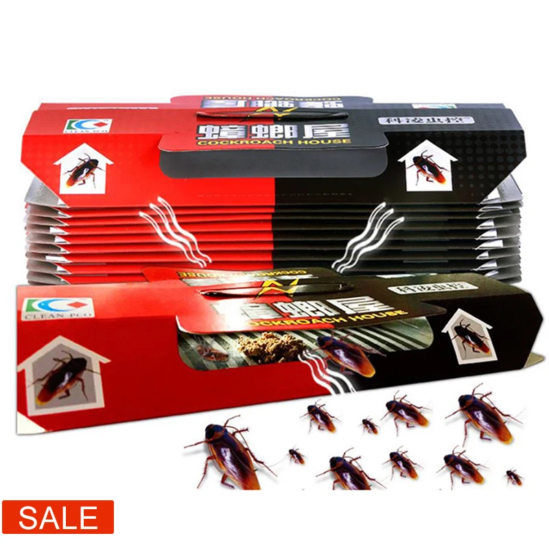 

5PcsRepellent Killing Bait Strong Sticky Catcher Traps Insect Pest Repeller Eco- Friendly Cockroach House Cockroach Trap