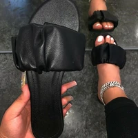 rimocy summer 2021 outdoor durable beach slippers women comfort soft non slip pleated flat slides woman casual home sandals