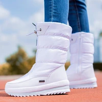 waterproof boots women sneakers warm winter shoes 2021thick plush non slip comfortable casual female snow botas de mujer