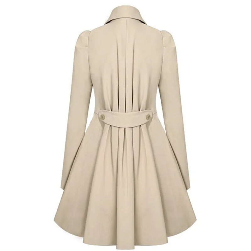 2020 ветровка приталенное двубортное пальто | Женская одежда