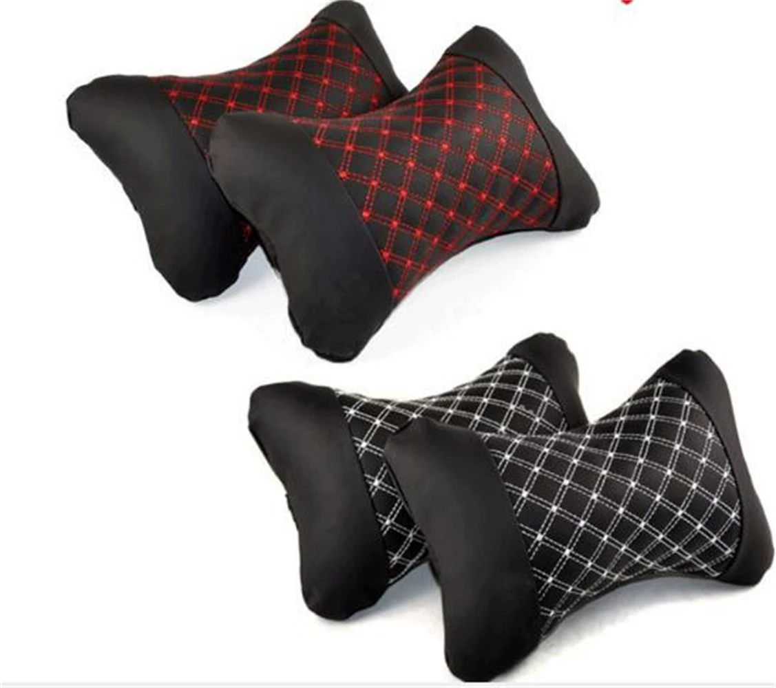 

2 Pieces Pillow Car Headrest Breathe Auto Seat Head Neck Rest Cushion Headrest Pillows