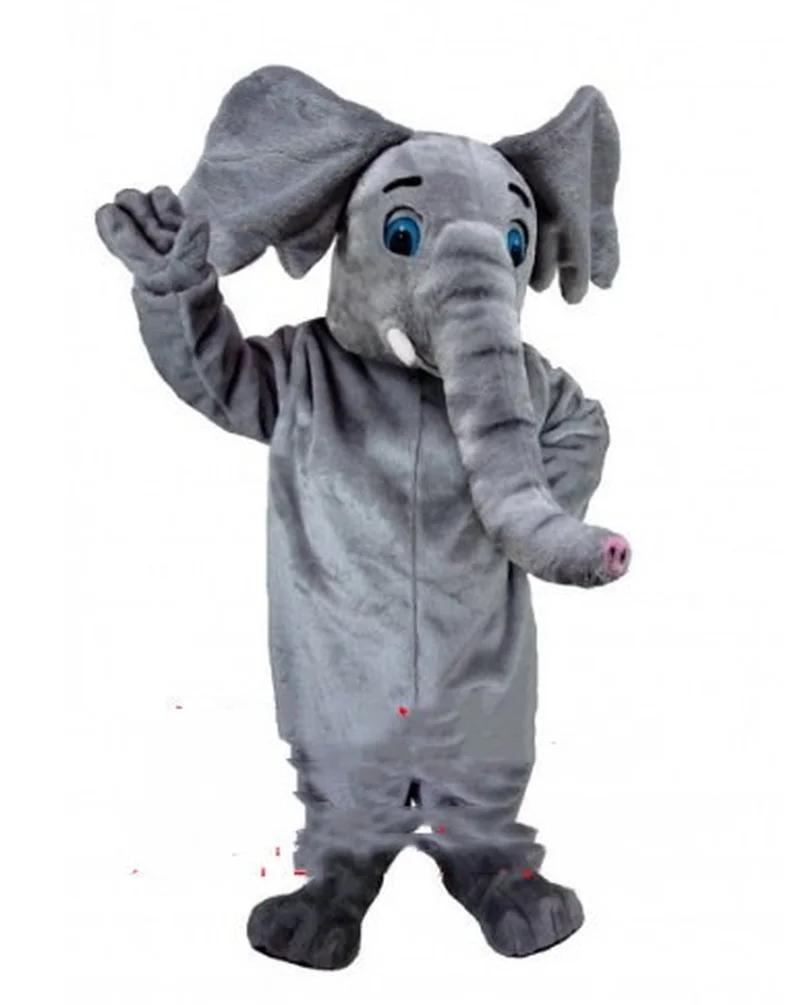 

Grey Elephant Mascot Costume Suits Cosplay Party Game Outfits Clothing Advertising Promotion Carnival Halloween Xmas Fursuit
