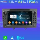 Автомобильный DVD-мультимедийный плеер, 4G LTE PX6 4 + 64G, для Peugeot 408, 308, SW 2007-2013, Android 10, GPS-радио, DSP, приемник BT 5,0