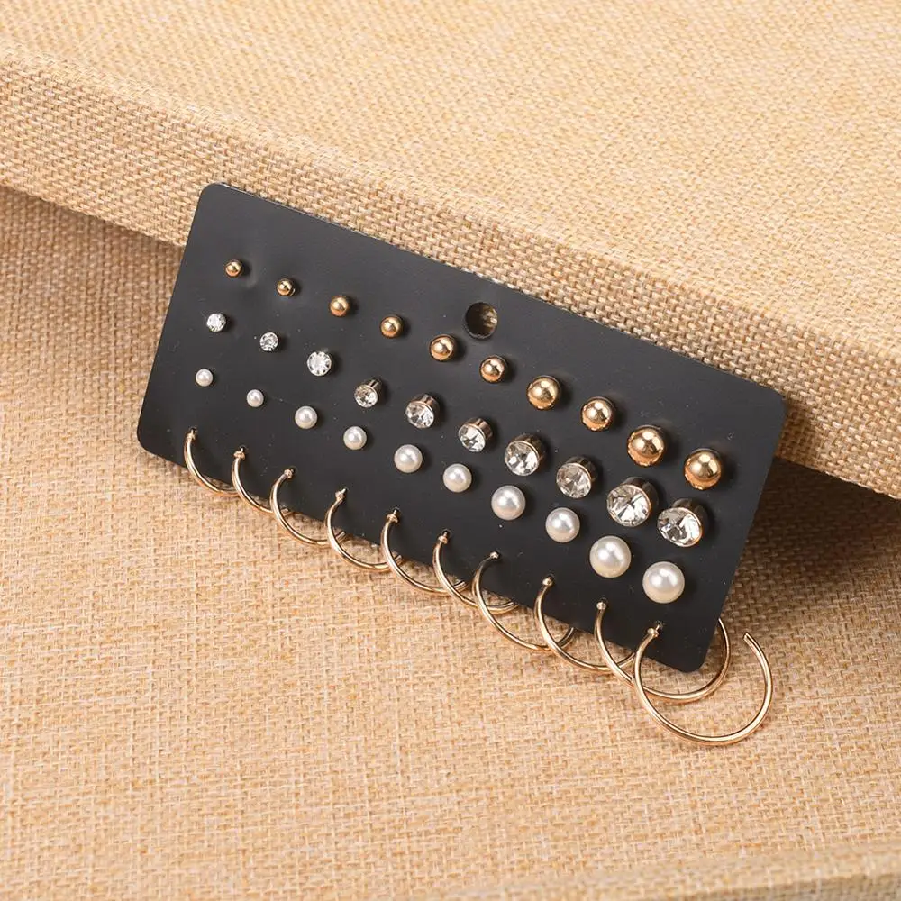 Женский комплект жемчужных серег богемные серьги гвоздики модные украшения 2020
