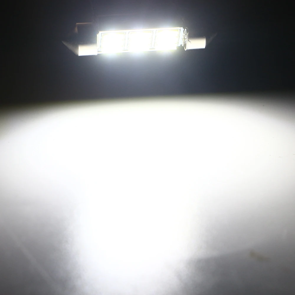 

10pcs Festoon CANBUS 39mm C5W 5730 9 LED SMD Interior White LED SMD Bulbs Luggage Truck Dome Light Reading Lights NO ERROR