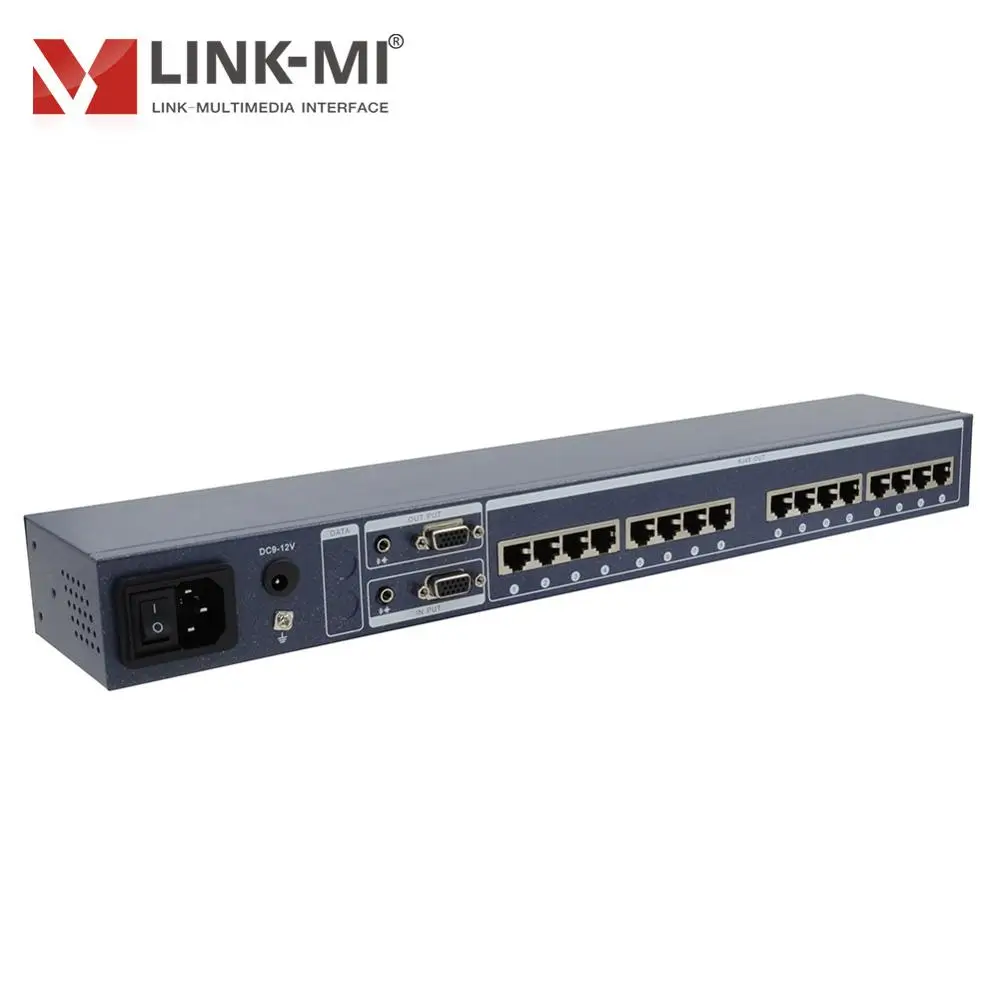 LINK MI 116T VGA 1 в 16 out активный видео и аудио передатчик Макс разветвитель vga портов UTP