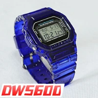 transparent rubber watchband case for dw5600 gw m5610 g 5600 g 5000 replacement band bracelet strap waterproof bezel new