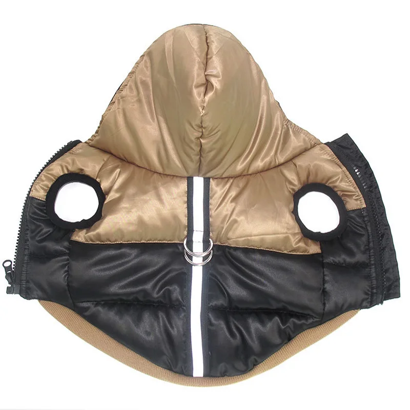 Зимняя куртка для собак жилет модная Светоотражающая спортивная толстовка