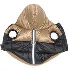 Зимняя куртка для собак, модная Светоотражающая Спортивная толстовка с капюшоном, водонепроницаемый дождевик для лабрадоров, мопса, таксы, одежда для домашних животных, размер XS XXXL