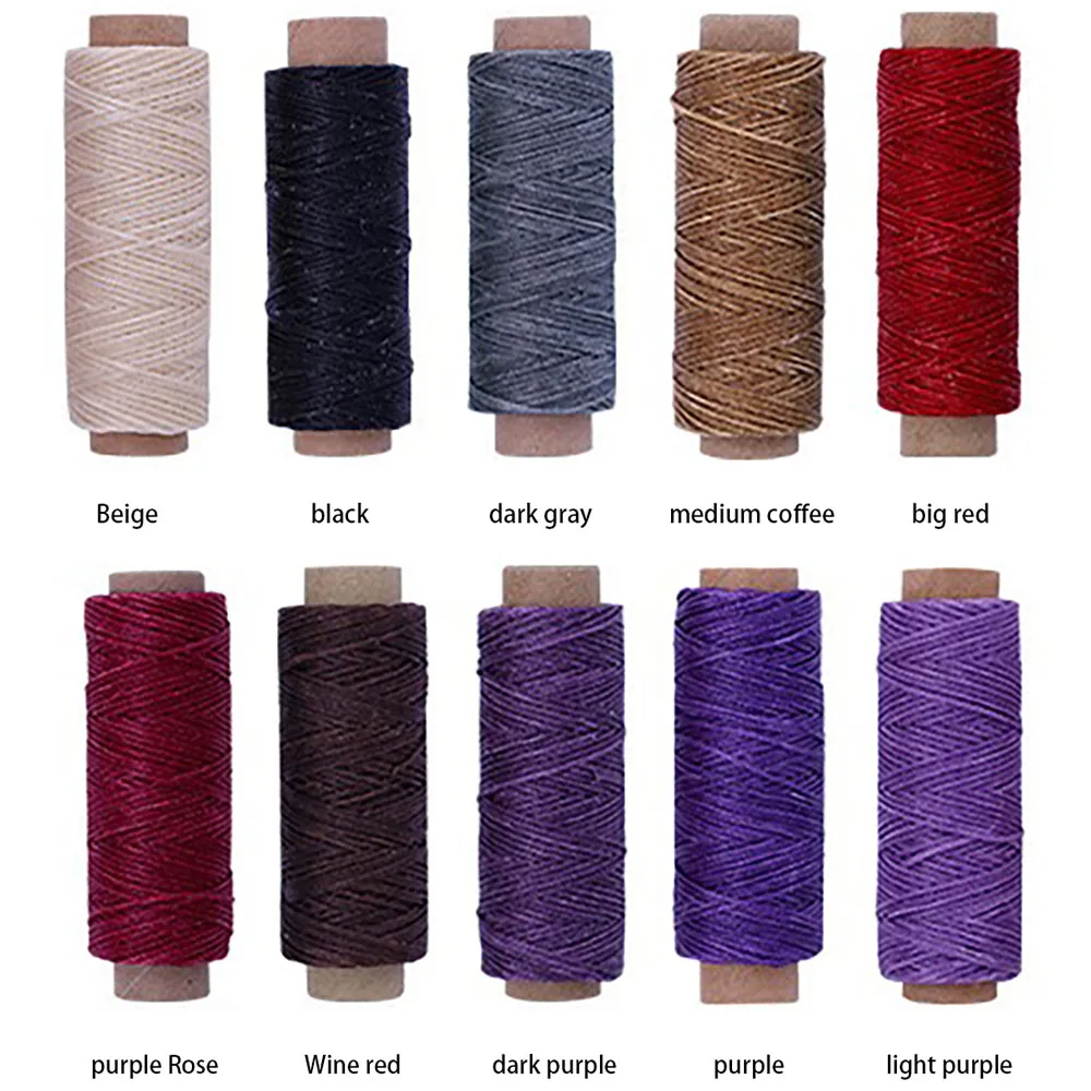 Шовные кожаные швейные инструменты вощеная нить ремесло шнурки для обуви DIY