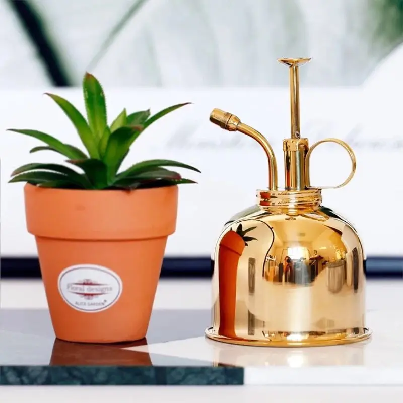 Горшок для полива растений декоративный латунный распылитель поливочная банка