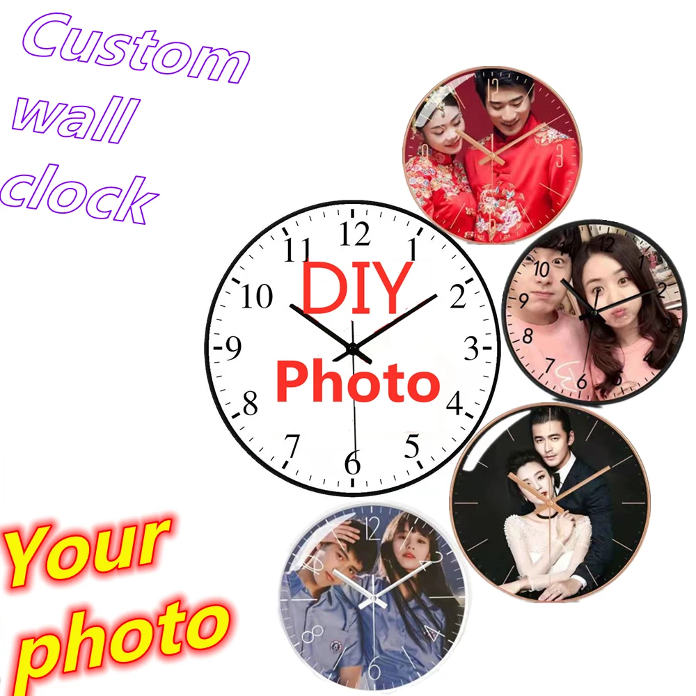 

Индивидуальные круглые цифровые бесшумные часы из искусственного закаленного стекла, украшение «сделай сам» для гостиной, Рождественский ...