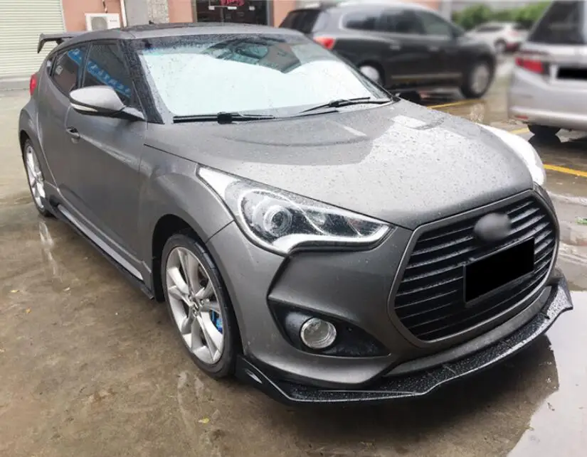 

Front bumper Lip For FOR Hyundai Veloster 2011-2018 Spoiler Splitters Lid ABS Carbon