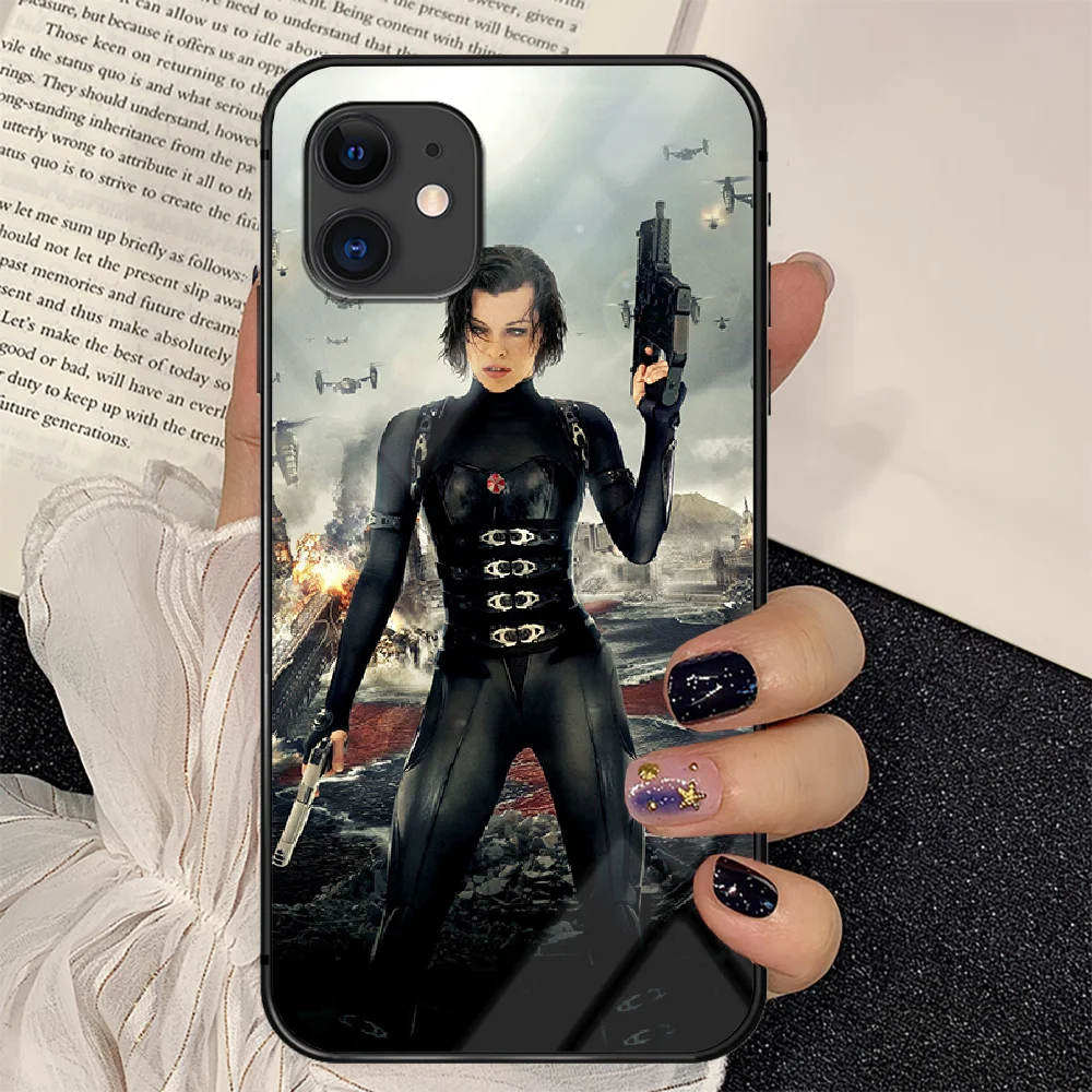 

Resident TV Evil Phone Tempered Glass Case Cover For IPhone 6 6S 7 8 11 12 X Xr Xs Se 2020 Pro Max Plus Mini Painting Soft Cell