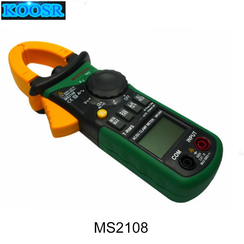 MASTECH MS2108 цифровой автоматический диапазон клещи мультиметр электрический тестер Вольтметр Амперметр конденсатор сопротивление тока Tecrep