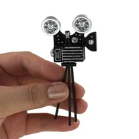 112 doll house miniature metal retro projector simulation model toys for mini decoration dollhouse accessories