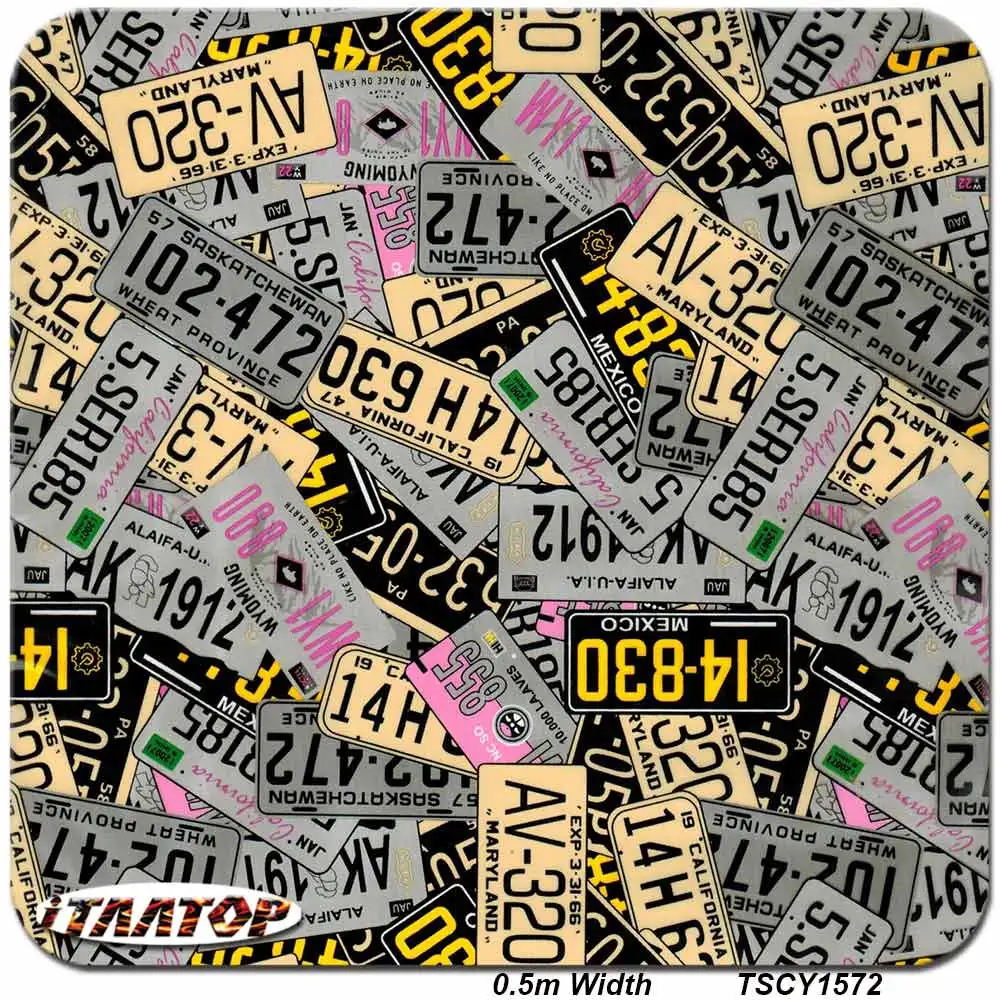 

iTAATOP Cartoon Skull Colorful Film TSKW1888 0.5M * 2/10/20M Hydrographic film