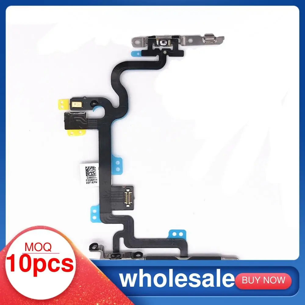 Гибкий кабель с металлическим разъемом 10 шт. для iPhone 5 6 6S 7 8 Plus X XR XS Max