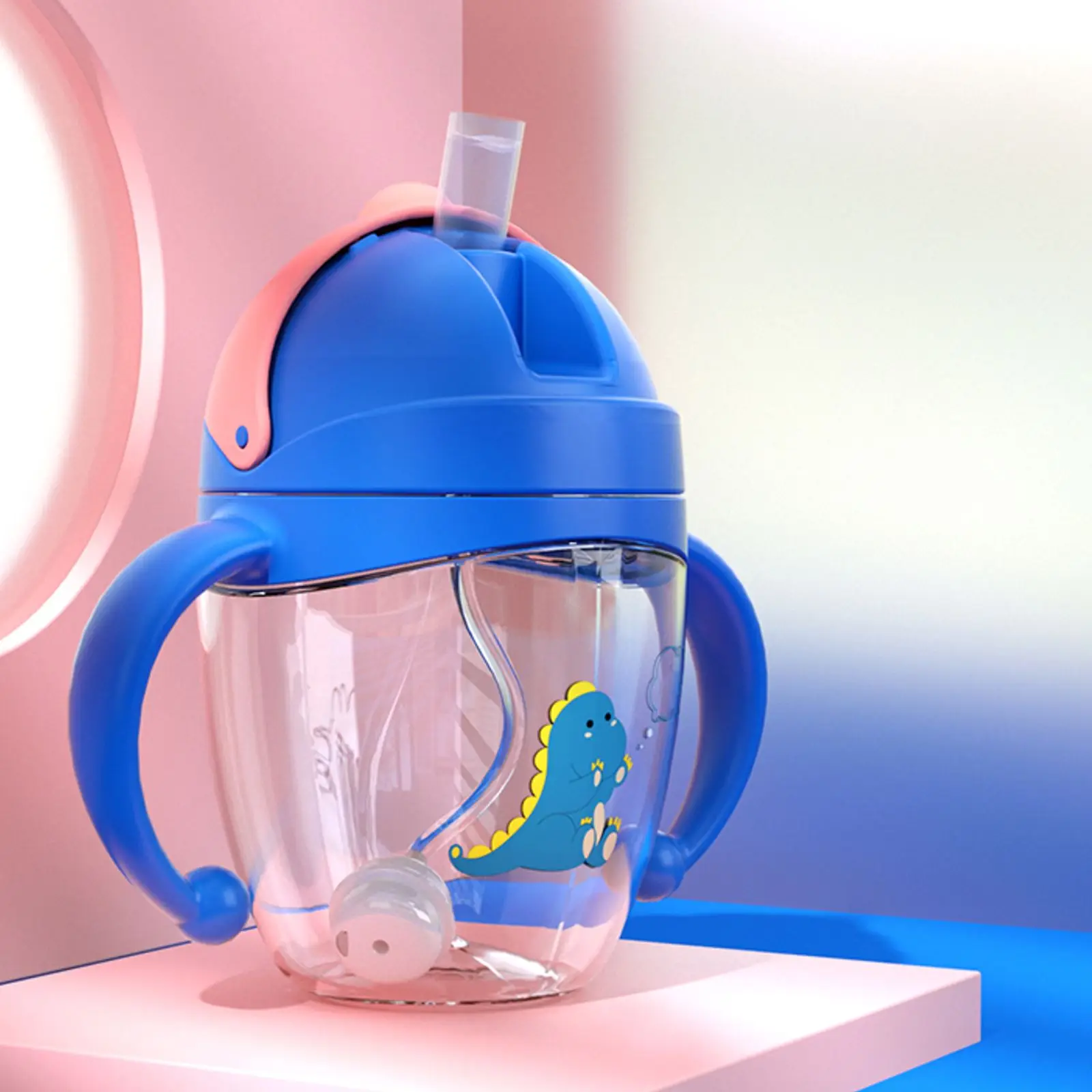 

240ML Kids Water Cup Creative Cartoon Baby Feeding Cups With Straws Leakproof Water Bottles Outdoor Portable Children's Cups