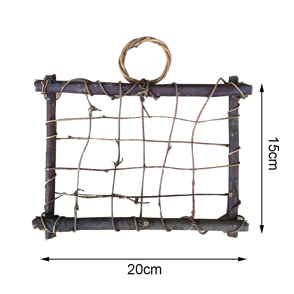 20x15 см сушеная рама из ротанга искусственные цветы венки Рождественское