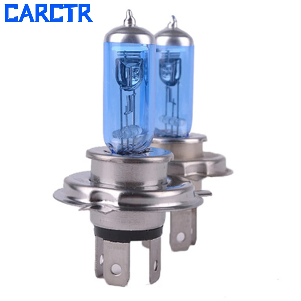 CARCTR автомобиля H4 галогенная лампа 12V 100W 5000k P43t Универсальный дальнего и ближнего Светильник лампы мотоцикла лампы автомобилей головной светильник s 1 пара 90051
