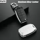 Чехол для автомобильного ключа из сплава и кожи для Kia Rio 3 K2 Ceed Cerato K3 Sportage 4 Picanto K5 Optima Sorento Forte Stinger 2017 2018