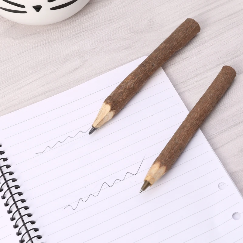 

Creative Tree Wooden BallPoint Pen For Writing Office School Supplies Stationery