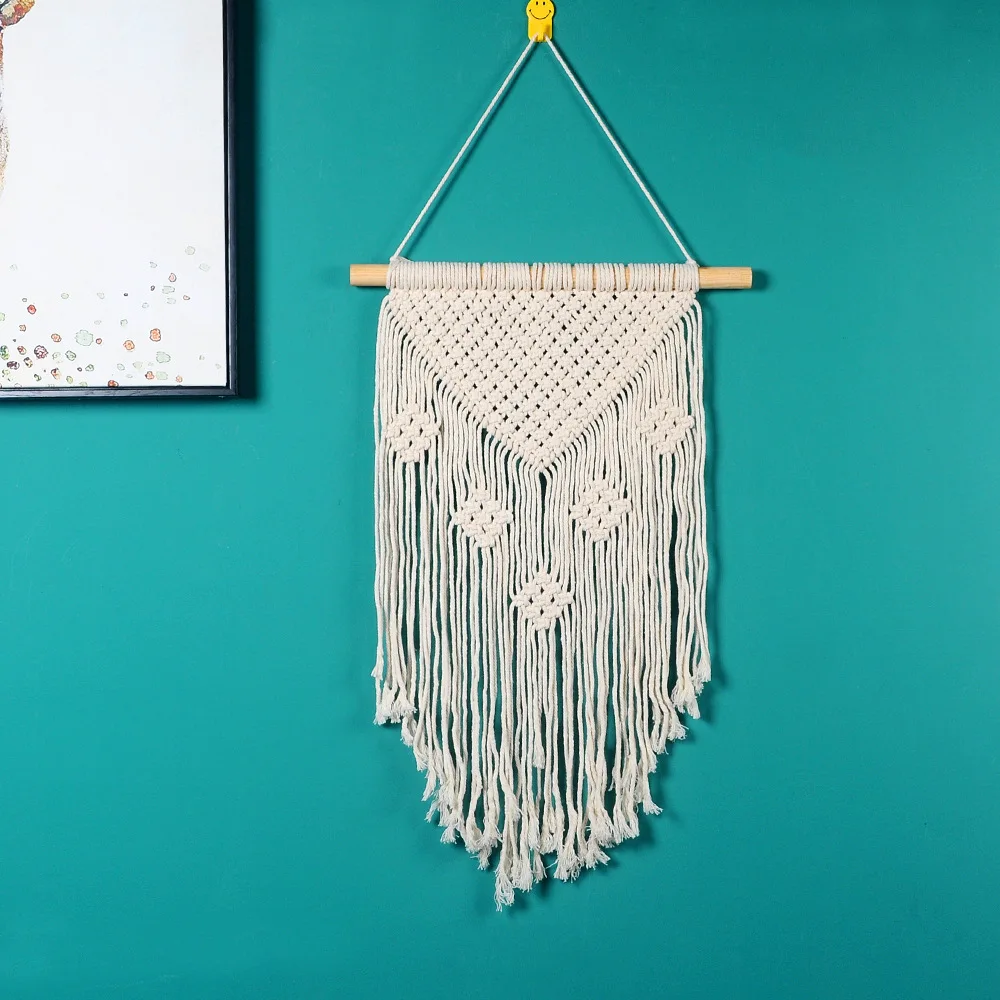 Новые богемные макраме ручной работы настенные Висячие гобелены тканые стены