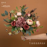 high end simulation bouquet living room dining table flowers fake flowers dried flower bouquet decoration ornaments
